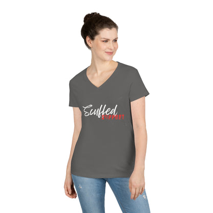 Scuffed Support Ladies' V-Neck T-Shirt