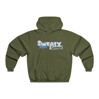 Sweaty Casual Airplane Ad Men's NUBLEND® Hooded Sweatshirt