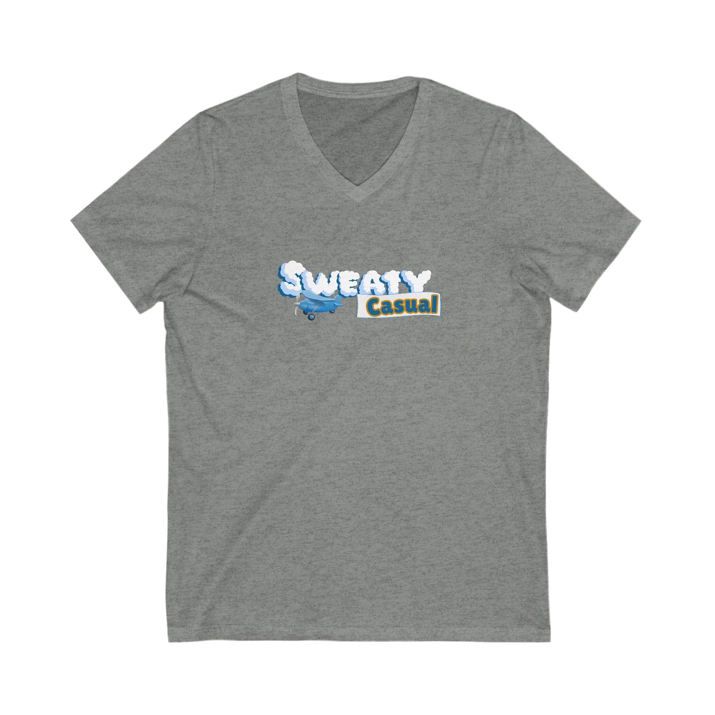 Sweaty Casual Unisex Jersey Short Sleeve V-Neck Tee (womaens)