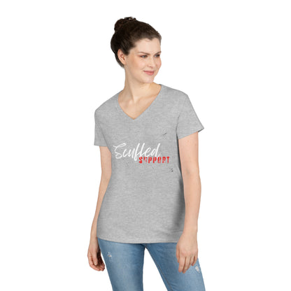 Scuffed Support Ladies' V-Neck T-Shirt