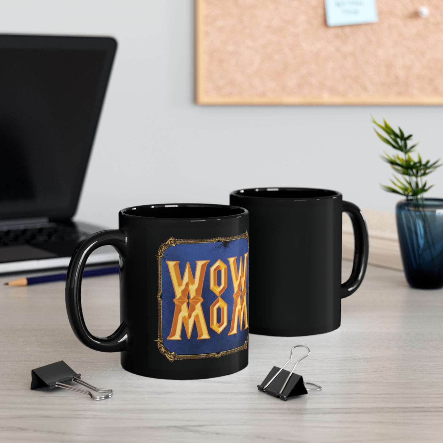 WoW MoM Black Mug (11oz, 15oz)