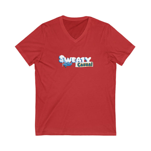 Sweaty Casual Unisex Jersey Short Sleeve V-Neck Tee (womaens)