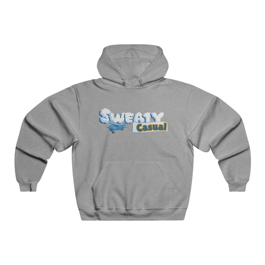 Sweaty Casual Airplane Ad Men's NUBLEND® Hooded Sweatshirt