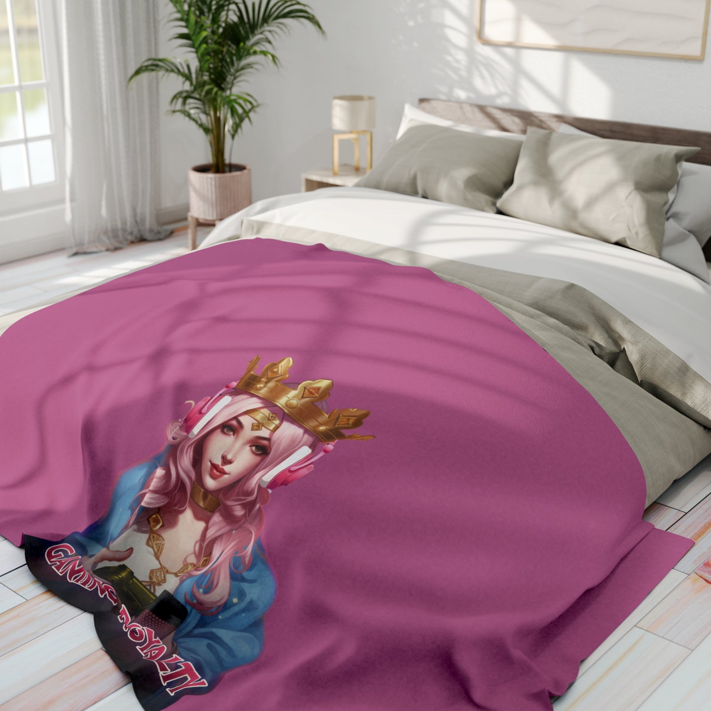 Gaming Royalty Arctic Fleece Blanket - PINK