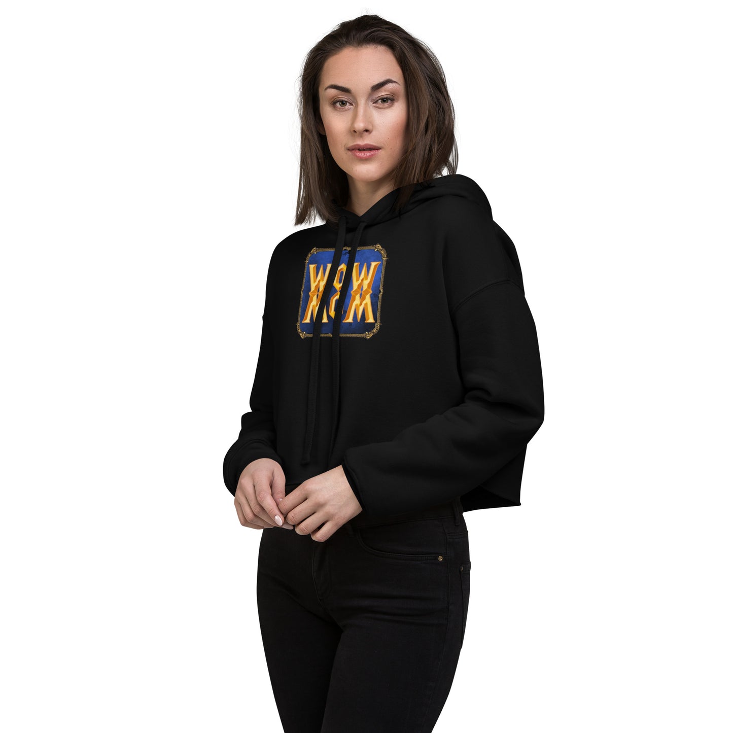 WoW MoM Crop Hoodie