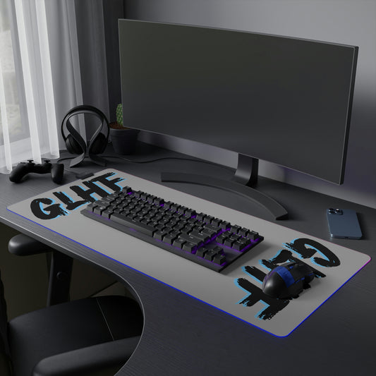 BLUE GLHF LED Gaming Mouse Pad