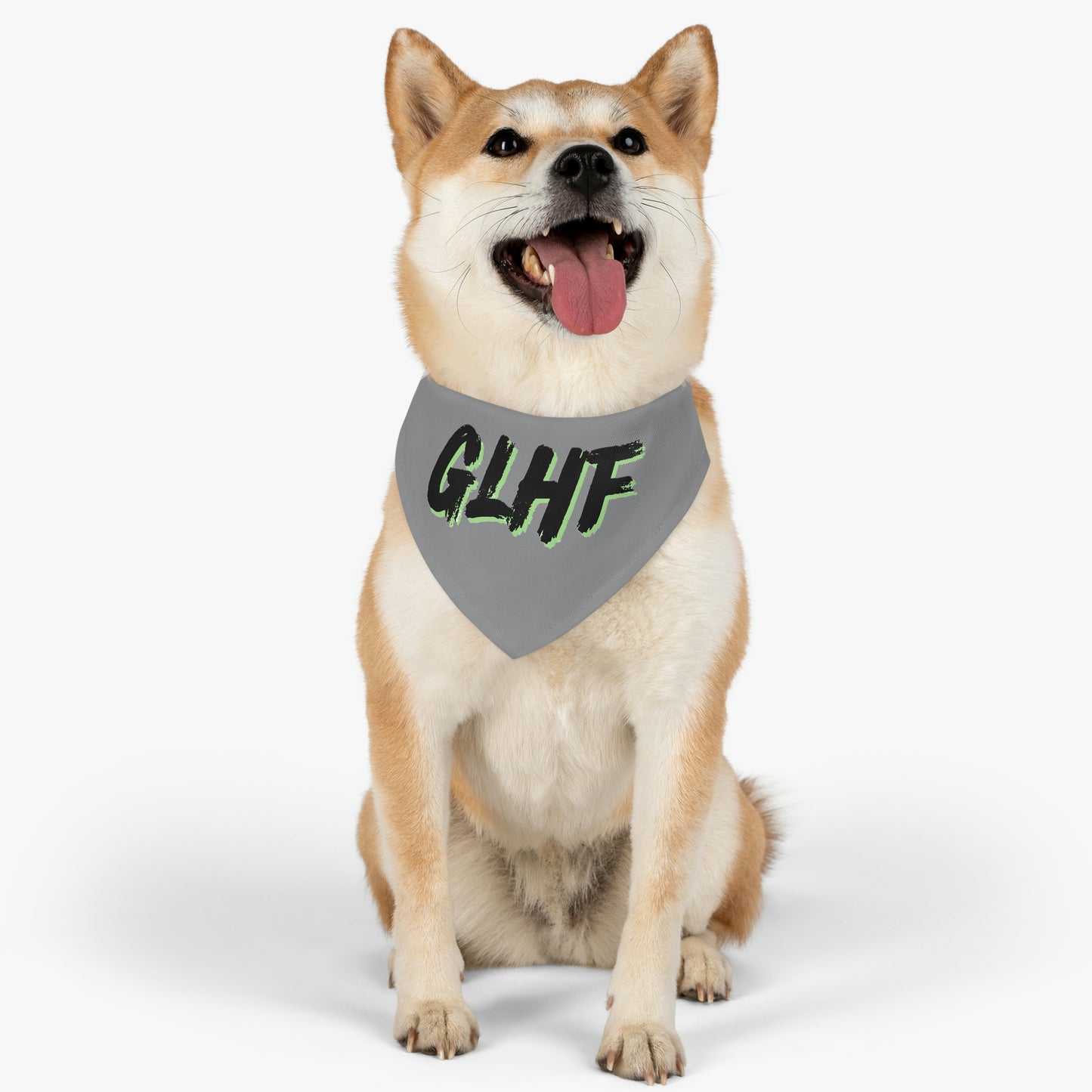 GLHF Pet Bandana Collar - GREEN