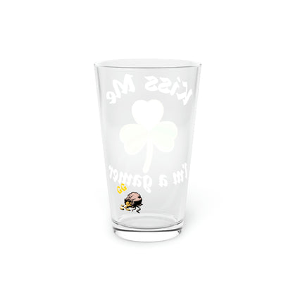 Kiss Me, I'm a Gamer Pint Glass, 16oz