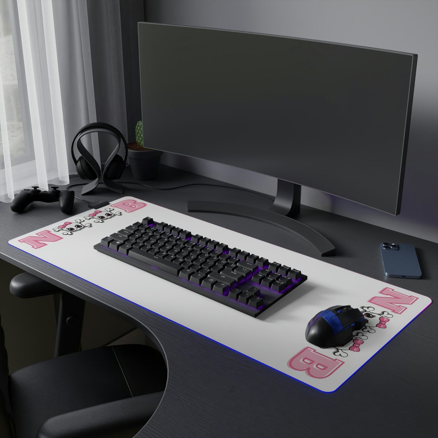 The Cutest Noob LED Gaming Mouse Pad