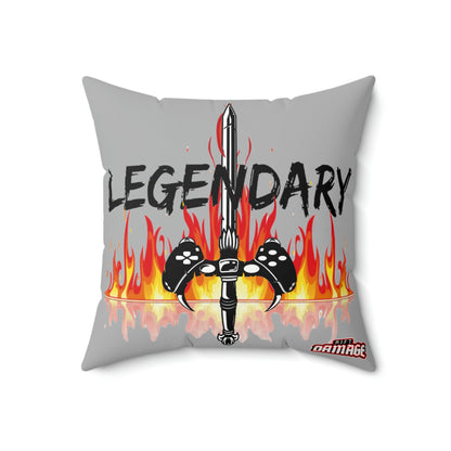 Legendary Gamer Polyester Square Pillow