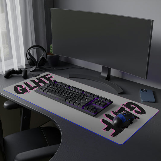 PINK GLHF LED Gaming Mouse Pad