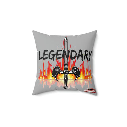 Legendary Gamer Polyester Square Pillow