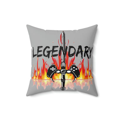 Legendary Gamer Polyester Square Pillow