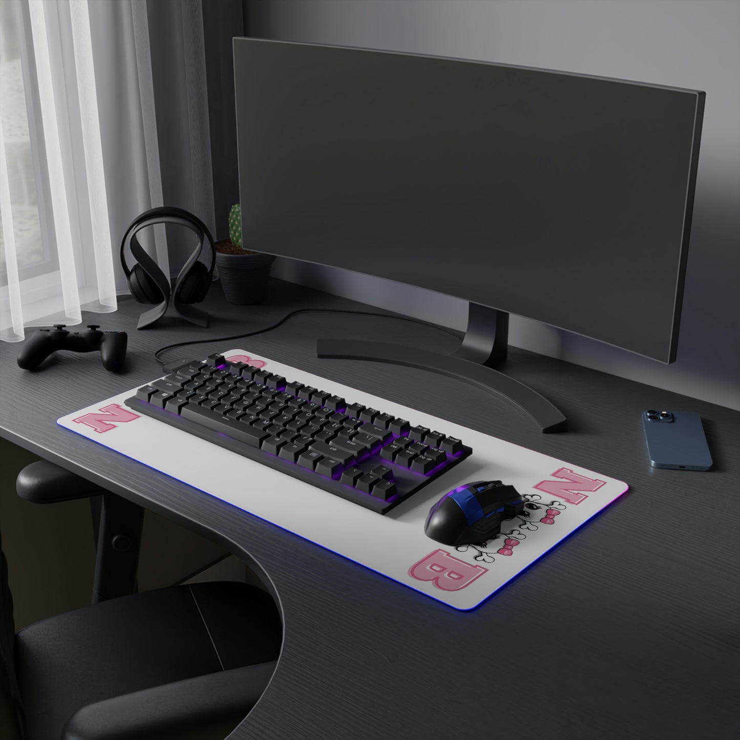 The Cutest Noob LED Gaming Mouse Pad