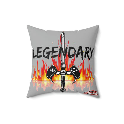 Legendary Gamer Polyester Square Pillow