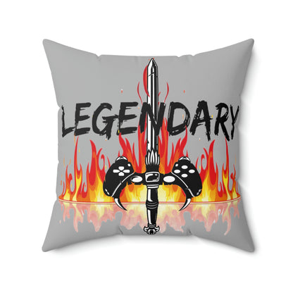 Legendary Gamer Polyester Square Pillow